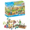 Image de Playmobil 71443 Grands-Parents et Potager - Country - avec 2 Animaux et 3 Personnages - Jouet fabriqué avec Plus de 80% de matériaux recyclés ou biosourcés en Moyenne. Dès 4 Ans