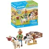 Image de Playmobil 71444 Berger avec Moutons - Country - avec 5 Animaux et 1 Personnage - Jouet fabriqué avec Plus de 80% de matériaux recyclés ou biosourcés en Moyenne. Dès 4 Ans
