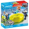 Image de PLAYMOBIL 71465 Pompiers avec coussin de sauvetage - Action Heroes - Les pompiers - Dès 4 ans