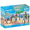 Image de PLAYMOBIL 71470 Amélia et Ben avec chevaux - Horses of Waterfall - 2 personnages et 2 chevaux - Dès 4 ans