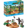 Image de Playmobil 71526 Stégosaure et Voleur d'oeuf - Gamme Dinos fabriquée avec Plus de 80% de matériaux recyclés ou biosourcés en Moyenne - Univers Dinos - Dès 4 Ans