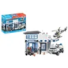 Image de Playmobil 71602 Poste de Police et véhicules - Action Heroes - Comprend Trois Personnages, Un Grand Centre de Commandement avec hélicoptère de Police Ainsi Que des Accessoires - Dès 4 Ans