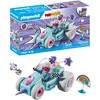 Image de Playmobil 71635 Jeune Fille Licorne et Kart Funstars - Comprend Un Personnage, Un Kart avec Moteur rétractable Ainsi Que des Accessoires - Dès 4 Ans