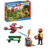 Image de Playmobil | City Action | Drone d’Extinction des Pompiers | Drone High-Tech avec projectiles d’Eau, Pilote et Accessoires d’Incendie | pour Les Enfants à partir de 4 Ans | 72197