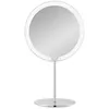 Image de Blomus MODO Miroir cosmétique LED | Miroir de maquillage sans fil en acier inoxydable poli | Tactile, 3 couleurs de lumière, intensité variable | 14 L x 20 l x 34,5 H cm | Miroir de maquillage |