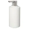 Image de blomus Creto - Distributeur de savon liquide antidérapant - 190 ml - Diamètre : 7 x 16,5 cm - En béton naturel - Blanc
