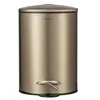 Image de Blomus Tubo Poubelle à pédale, 3 l, couleur laiton, diamètre : 17 x 24,5 cm, en acier inoxydable, avec seau intérieur amovible