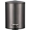Image de Blomus Tubo Poubelle à pédale, 3 l, couleur métal brûlé, diamètre : 17 x 24,5 cm, en acier inoxydable, avec seau intérieur amovible