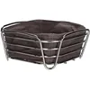 Image de blomus - DELARA 63757 Panier à Pain S en Acier chromé, Aimant, Sac en Tissu en Coton, Design Tendance et Moderne, Polyvalent, Finition de qualité supérieure (H x l x P) 9,5 x 21 x 21 cm, aimanté