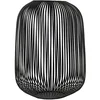 Image de blomus LITO L   Lanterne décorative en Acier Inoxydable 33×33×45 cm | Photophore pour Bougie | Grand Vent Lantern d’intérieur   Couleur Noir