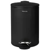 Image de Blomus Poubelle à pédale Tubo 69214 - En acier et plastique - Noir mat - 3 l