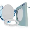 Image de WENKO Abattant WC Vigone | Fixation en Acier INOX | Lunette WC incassable, résistante aux éraflures | Idéal Usage intensif (Cabinet médical, Bureaux ) | Duroplast antibactérien | 35 x 43,5 cm | Blanc
