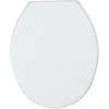 Image de WENKO Abattant WC Aurora - avec Fixation Plastique Ajustable, Style Intemporel, Thermoplastique Résistant et Anti-cassure, 0.9 kg, 36.2 x 45 cm, Blanc