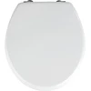 Image de WENKO Abattant WC Prima, MDF FSC Blanc Sans Abaissement Automatique WC-Abattants - Salle de bain