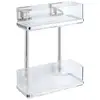 Image de Étagère murale en acier inox Vacuum-Loc® Quadro 2 niveaux Wenko by Maximex