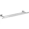Image de WENKO Barre Porte-Serviettes Duo Bosio INOX Brillant matériel de vissage pour Le Montage Mural Inclus Brillant