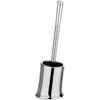 Image de WENKO Brosse WC Slope Chrome céramique - Porte-Brosse WC, Céramique, 14 x 40 x 12.5 cm, Chromé