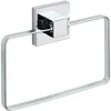 Image de WENKO Vacuum-Loc® Anneau Porte-Serviettes en Acier INOX Quadro Porte-Serviettes Brillant