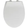 Image de WENKO Abattant WC 2 en 1 Syros avec réducteur Enfant intégré | Lunette WC Enfant intégrée | Frein de Chute | Installation Facile | Duroplast antibactérien et résistant | 37x44 cm | Blanc