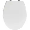 Image de WENKO Abattant WC 2 en 1 Delos Family avec réducteur Enfant intégré | Lunette WC Enfant intégrée | Frein de Chute | Installation Facile | Duroplast antibactérien et résistant | 37,5 x 44,5 cm | Blanc