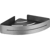 Image de WENKO Etagère d'angle Salle de Bain, Montella, 22x30x5 cm, Alu Anthracite