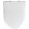 Image de WENKO Abattant WC Exclusive N5 | Lunettes WC avec Frein de Chute | Installation Rapide | Déclipsable pour Entretien Facile | Tampon Mural | Duroplastique antibacterien | 37 x 46 cm| Blanc