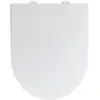 Image de WENKO Abattant WC avec frein de chute Exclusive | Fixation facile en inox | Fermeture silencieuse | Anti rayure et hygiènique |Idéal usage fréquent | Duroplast | 38 x 46 cm | Blanc