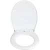Image de WENKO Abattant WC Ostuni, EasyClose Blanc Thermoplastique, Abaissement Automatique