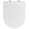 Image de WENKO Abattant WC Exclusive Nr. 10, siège de WC antibactérien avec système d'abaissement automatique, convient pour Laufen Pro et les céramiques courantes sur le marché, duroplastique, blanc