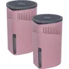 Image de WENKO Lot de 2 déshumidificateurs Design Drop Rechargeables 1kg |Absorbeur humidité | Intérieurs, Caravane| Elimine humidité Anti moississure Jusqu’à 3 Mois | Idéal jusqu'à 80m²|d15x23cm | Rose