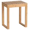 Image de WENKO Tabouret Multifonction Bambusa | Utilisation Polyvalente | Ameublement Salle de Bain | Support Rangement | Tabouret pour Coiffeuse | Table d'appoint | Bambou certifié FSC® | 40x30x46cm | Bois
