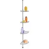 Image de Étagère de douche télescopique acier inox 4 tablettes Wenko by Maximex