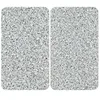 Image de WENKO Plaque de Recouvrement Universelle Mod. Granit, réglable en hauteur pour tout type de cuisinière, planche à découper et protection anti-éclaboussures, verre, 30 x 52 cm, 2 pièces