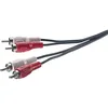 Image de SPEAKA PROFESSIONAL Câble audio SP-1300368 [2x Cinch-RCA mâle - 2x Cinch-RCA mâle] 2.50 m noir