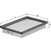 Image de MAHLE Filtre à air LX790