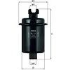 Image de MAHLE Filtre à carburant Filtre de conduite Compatible avec HYUNDAI ACCENT II A trois volumes LC KL 111