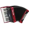 Image de Hohner Bravo II 48 rouge, accordéon à mécanisme silencieux