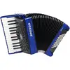 Image de Hohner Bravo II 48 bleu, accordéon à mécanisme silencieux