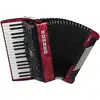 Image de Hohner Bravo III 72 rouge, accordéon à mécanisme silencieux