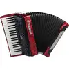 Image de Hohner Bravo III 80 rouge, accordéon à mécanisme silencieux