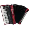 Image de Hohner Bravo III 120 rouge, accordéon à mécanisme silencieux