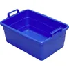 Image de Bac carré de 62 cm/45 l, Bleu, avec poignées surélevées