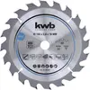 Image de kwb Lame de scie circulaire 160 x 16 mm - Coupe rapide, convient pour le bois tendre et dur, les panneaux lattés et les panneaux d'agglomérés - Dents en carbure, corps de lame flexible