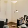 Image de BANKAMP Opera Lampadaire à éclairage indirect à intensité variable nickel