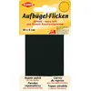 Image de Kleiber 30 x 6 cm Ruban Coton thermocollant réparation très Fin et Souple, Noir