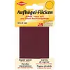 Image de Kleiber 30 x 6 cm Ruban Coton thermocollant réparation très Fin et Souple, Rouge foncé