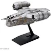 Image de Revell (Bandai Original 01213 Star Wars: The Mandalorian Razor Crest  (en vol) Échelle 1:144 non construit/pré-coloré/clipsé (sans colle) Kit de maquette en plastique avec support de présentation,
