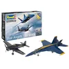 Image de Revell Coffret Cadeau 05613 Blue Angels - 80 Ans, Échelle 1/72, Maquette Plastique Non Construite Avec Accessoires