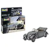 Image de Revell Kit de modélisme type 320 (W142) Cabriolet, modèle de véhicule de luxe allemand, châssis détaillé, moteur précis, versions Wehrmacht authentiques, modélisme DIY, colle et pinceau inclus