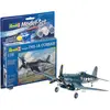 Image de Revell - 63983 - Maquette D'aviation - Vought F4u-1d Corsair - 63 Pièces - Echelle 1/72, Bleu, Centre
